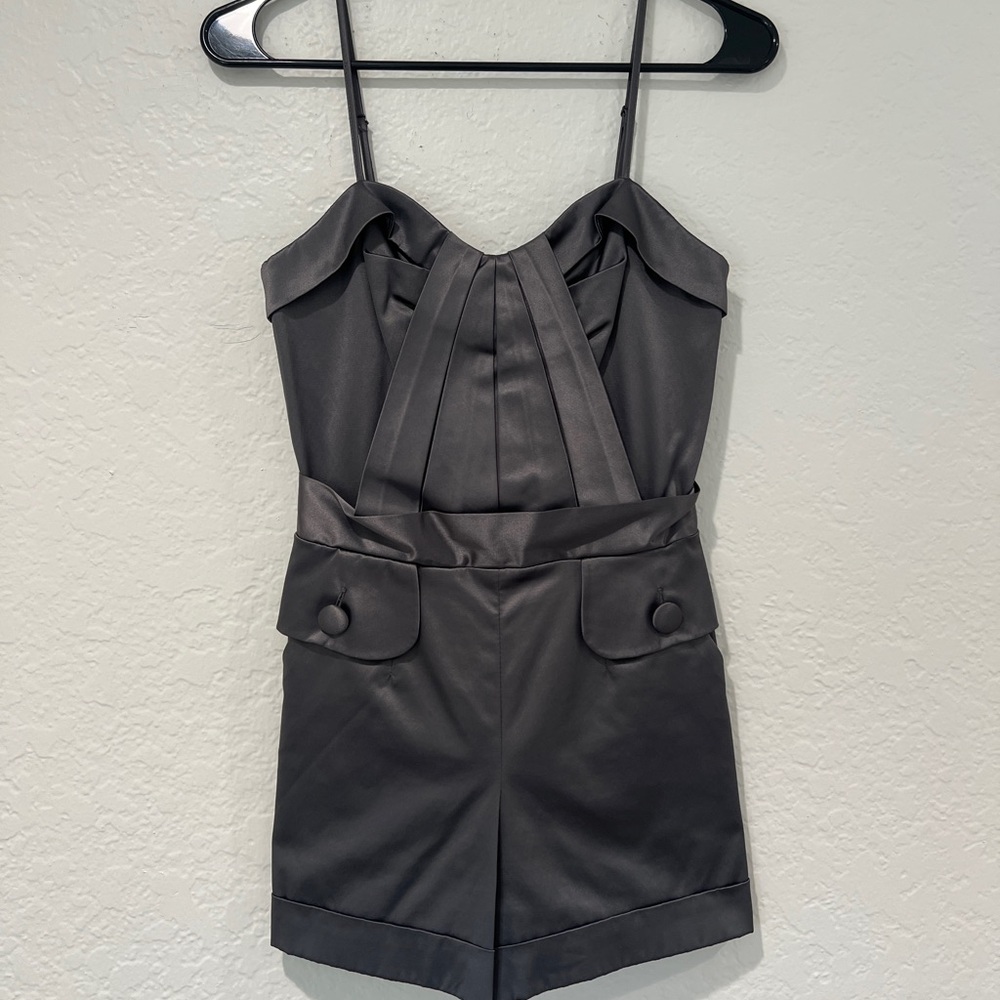 Guess Charcoal Gray Romper